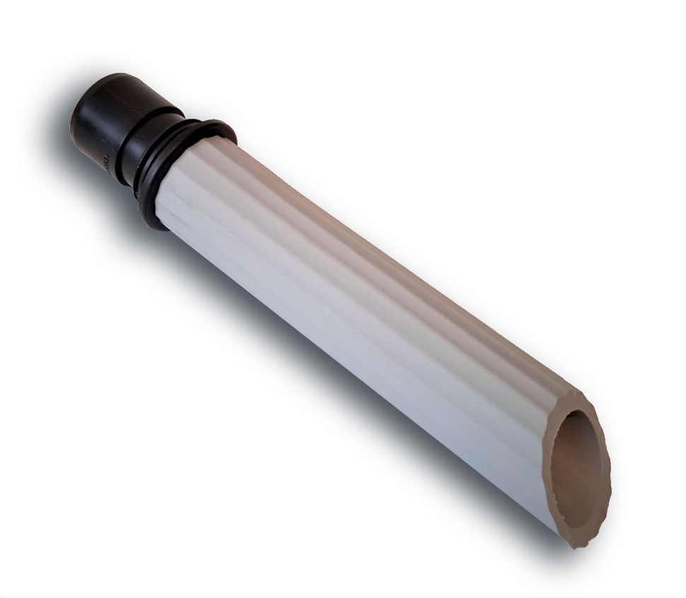 Gummischrägrohrdüse mit Quick-Anschluß Ø 36 mm