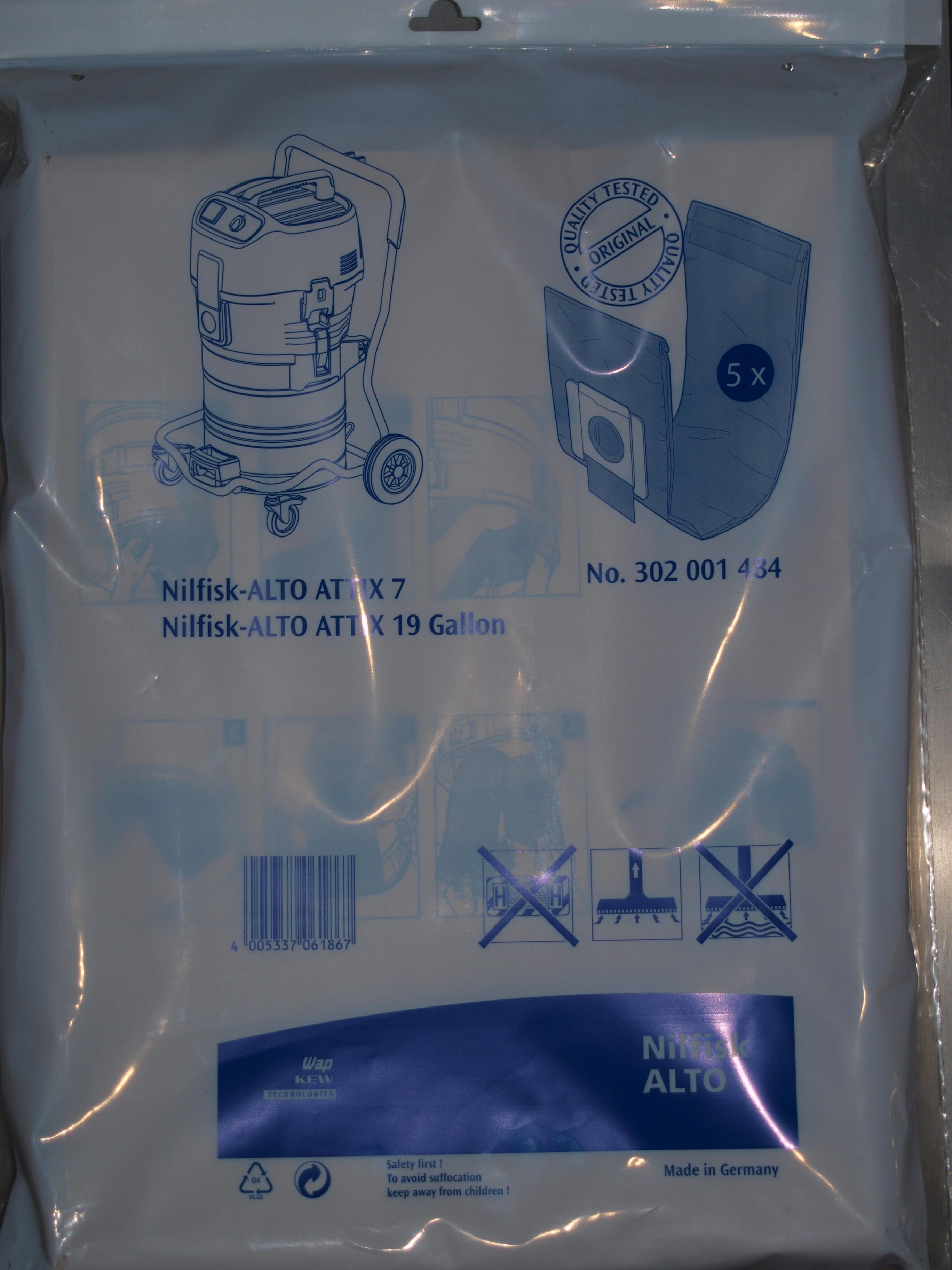 Nilfisk Filtersack ATTIX 7-IVB 7 VPE 5 STK